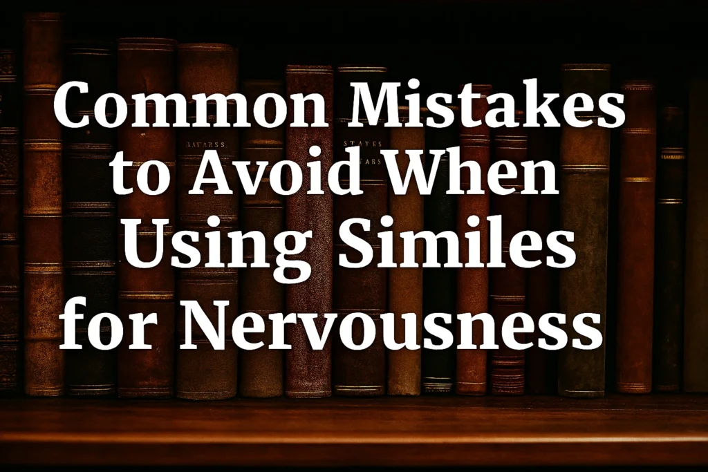 Common Mistakes to Avoid When Using Similes for Nervousness