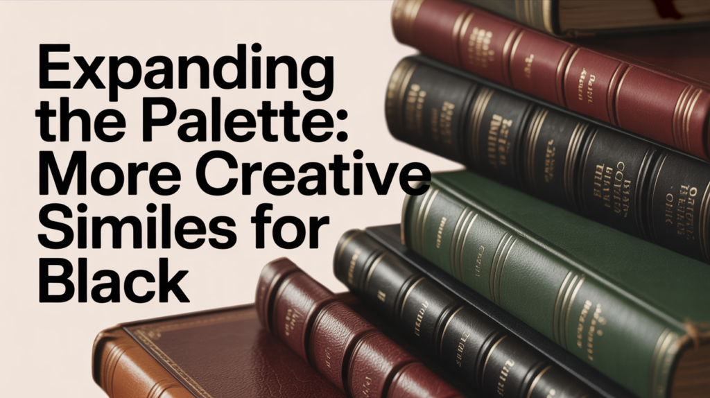 Expanding the Palette: More Creative Similes for Black