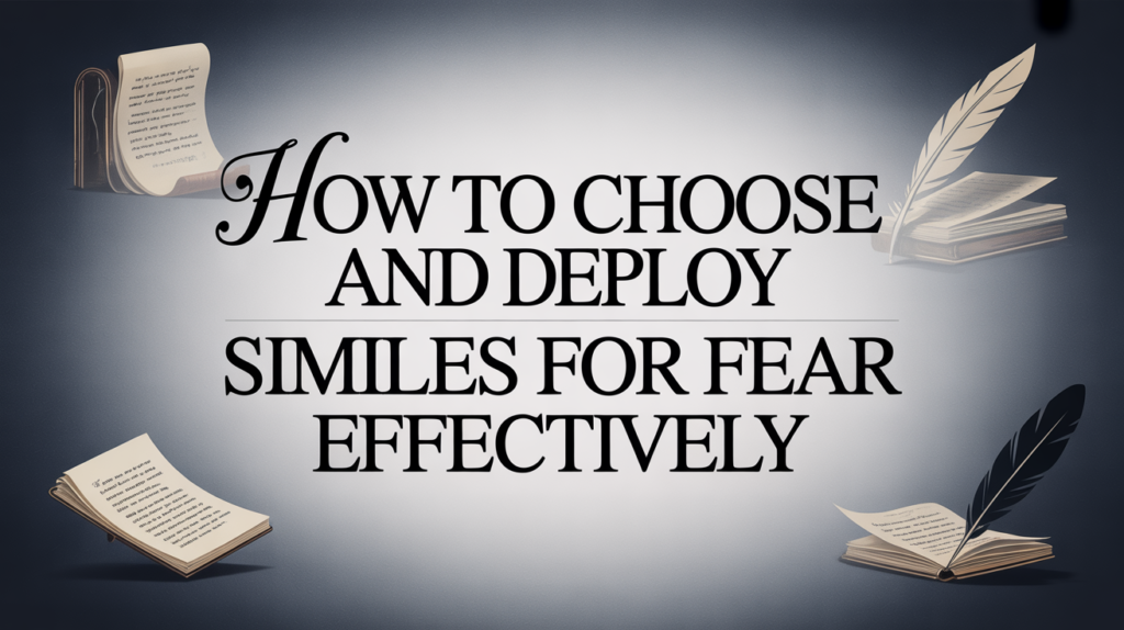 How to Choose and Deploy Similes for Fear Effectively