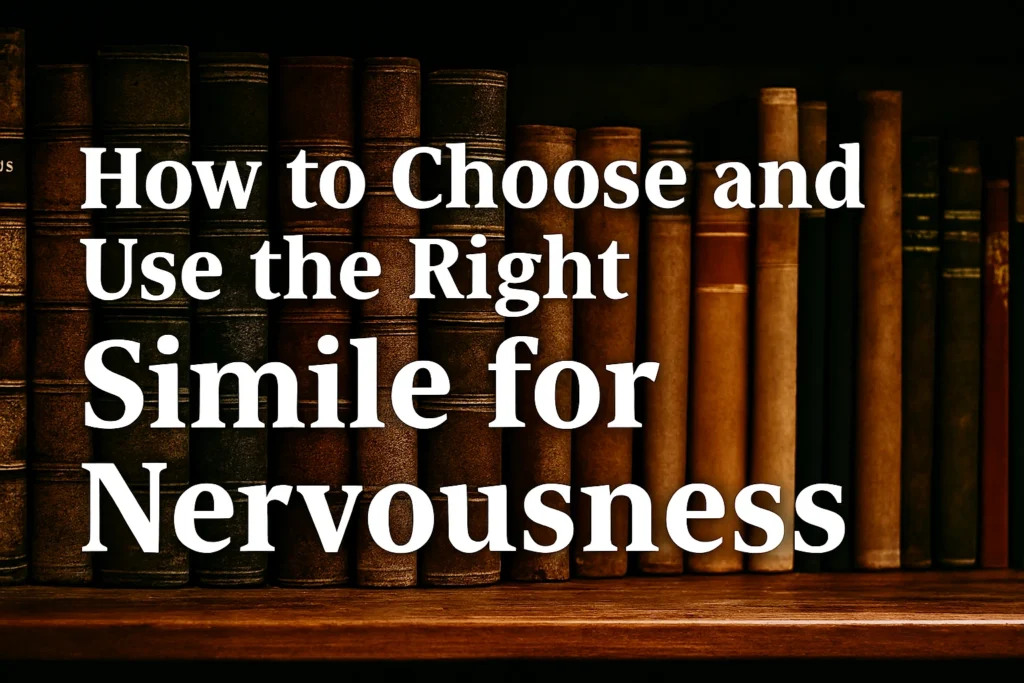 How to Choose and Use the Right Simile for Nervousness