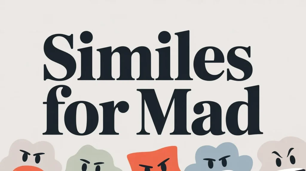 Similes for Mad