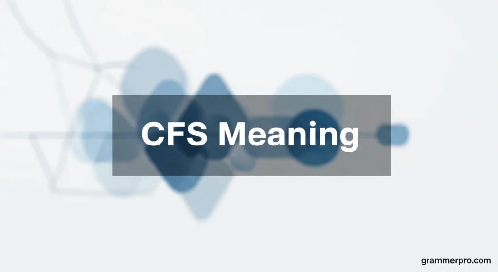 CFS Meaning