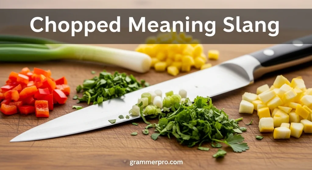 Chopped Meaning Slang