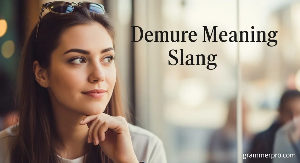 Demure Meaning Slang