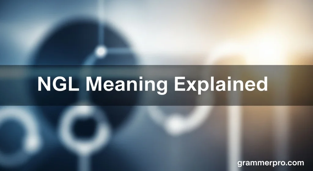 NGL Meaning Explained