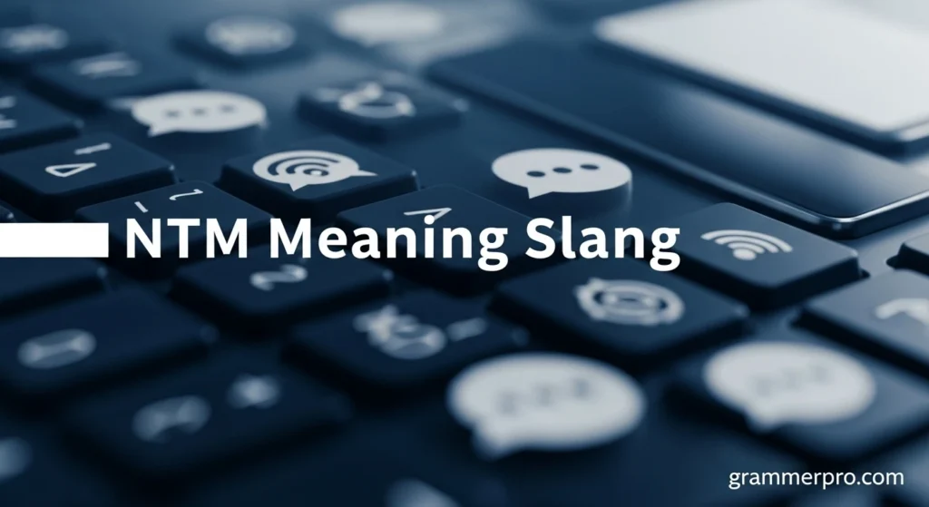 NTM Meaning Slang