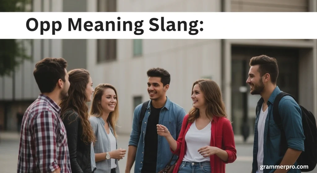 Opp Meaning Slang