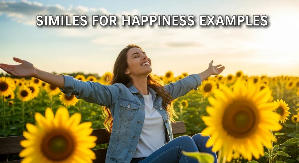 Similes for Happiness Examples