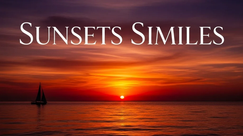 Sunsets Similes