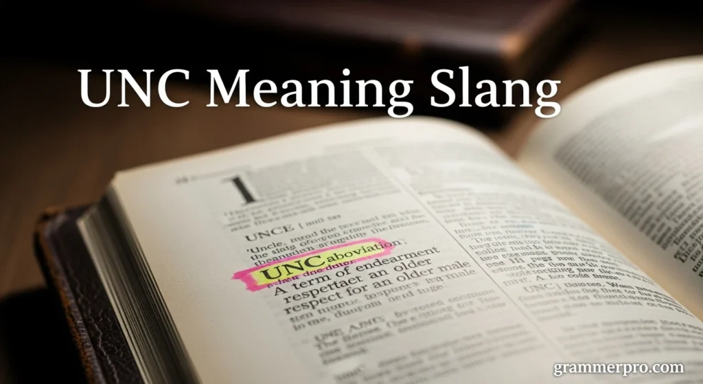 UNC Meaning Slang