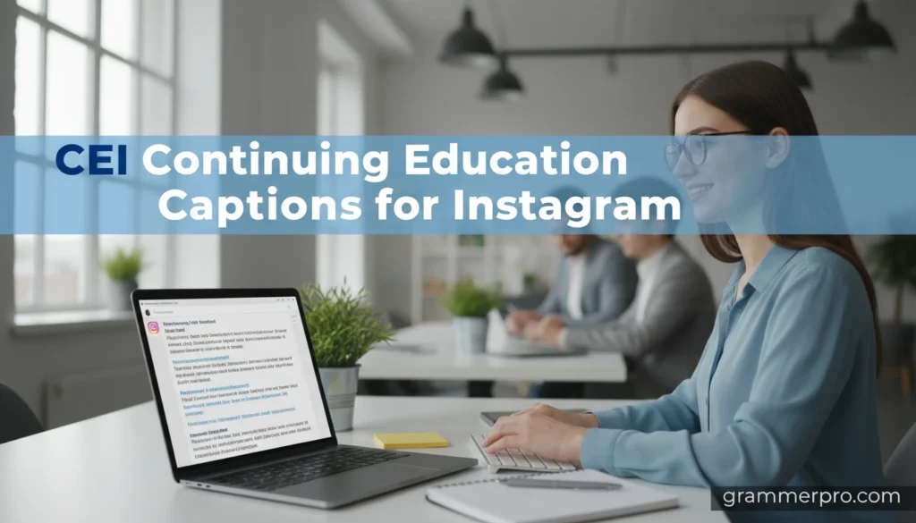 CEI Continuing Education Captions for Instagram