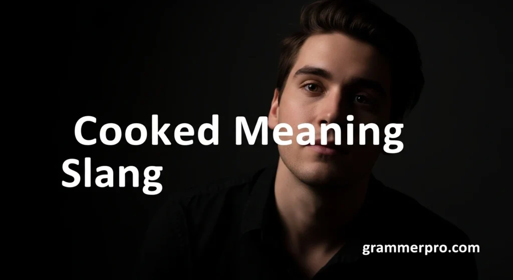 Cooked Meaning Slang