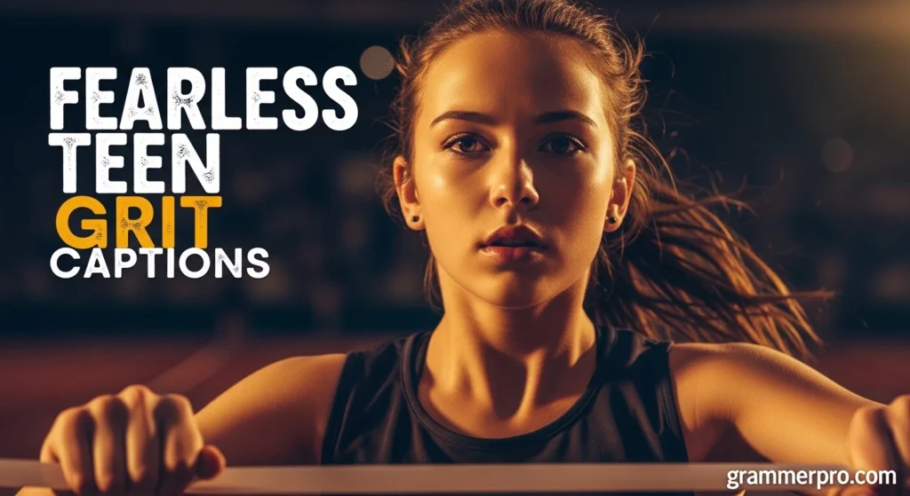 Fearless Teen Grit Captions