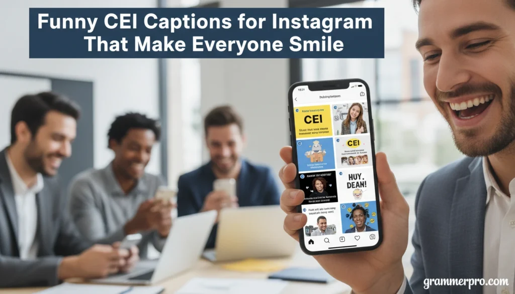 Funny CEI Captions for Instagram That Make Everyone Smile
