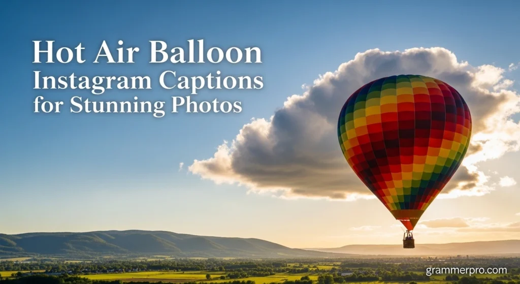 Hot Air Ballon Instagram Captions for Stuning Photos