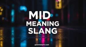 Mid Meaning Slang: What It Really Means Online and in Texts