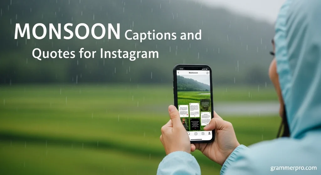 Moonsoon captions and quotes for instagram