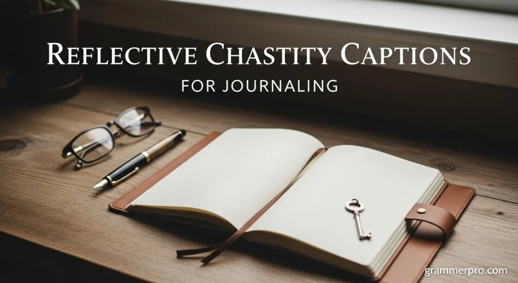 Reflective Chastity Captions for Journaling