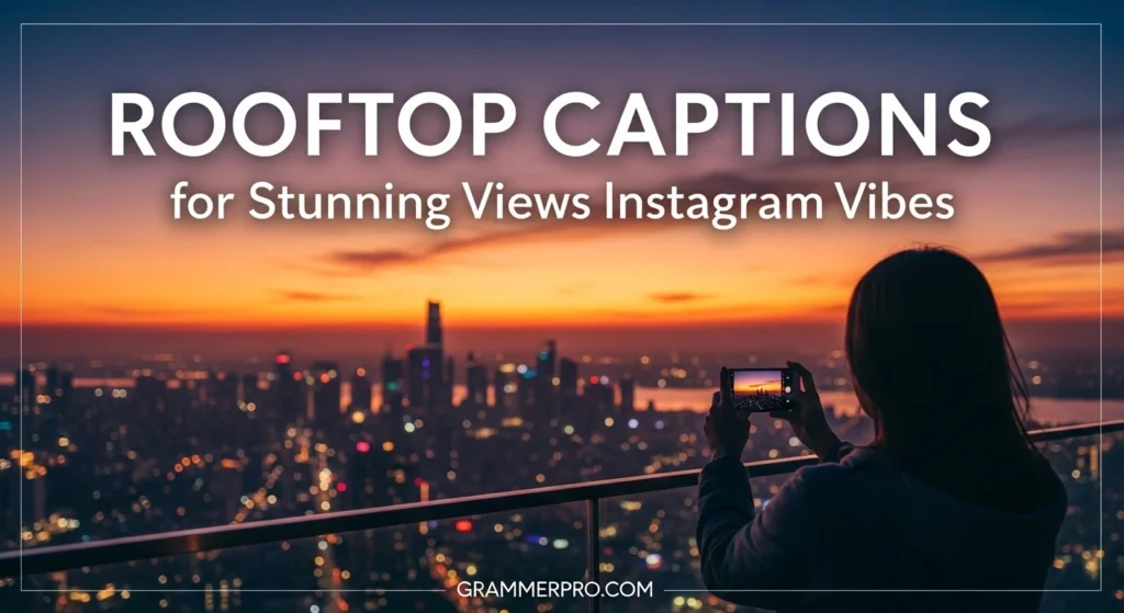 Rooftop Captions for Stunning Views Instagram Vibes