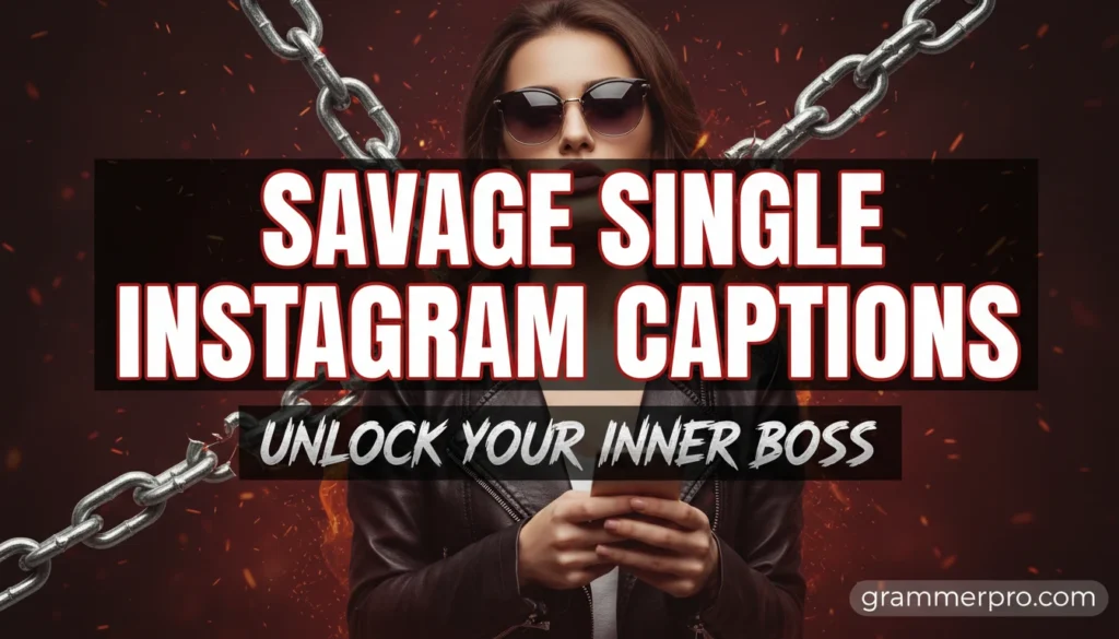 Savage Single Instagram Captions