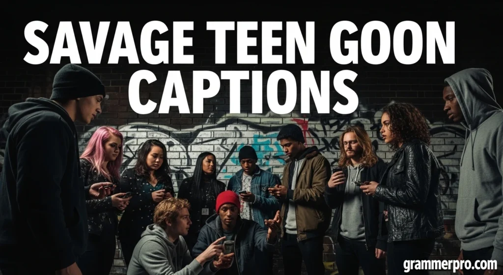 Savage Teen Goon Captions