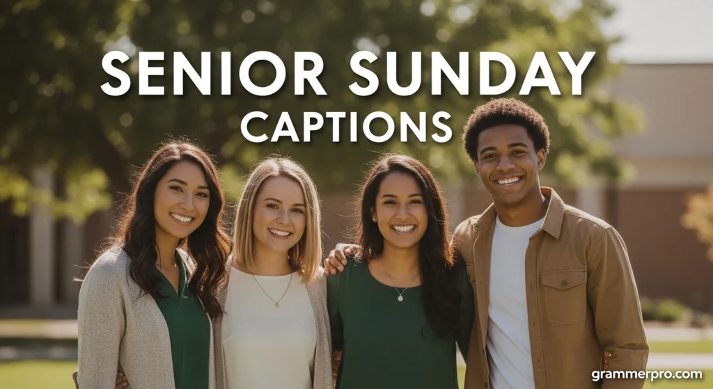 Senior Sunday Captions