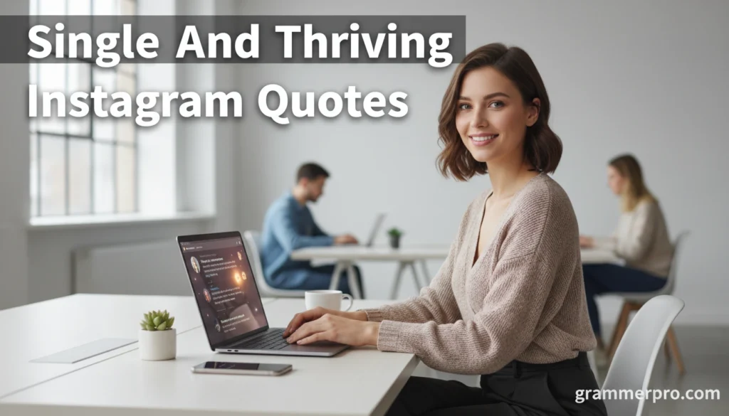 Single And Thriving Instagram Quotes