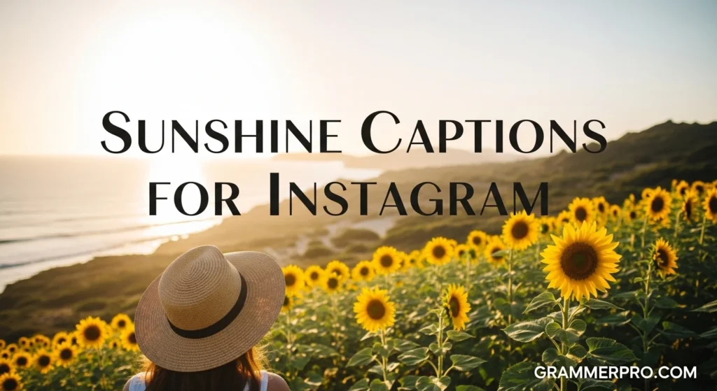 Sunshine Captions for Instagram