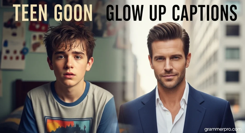 Teen Goon Glow Up Captions