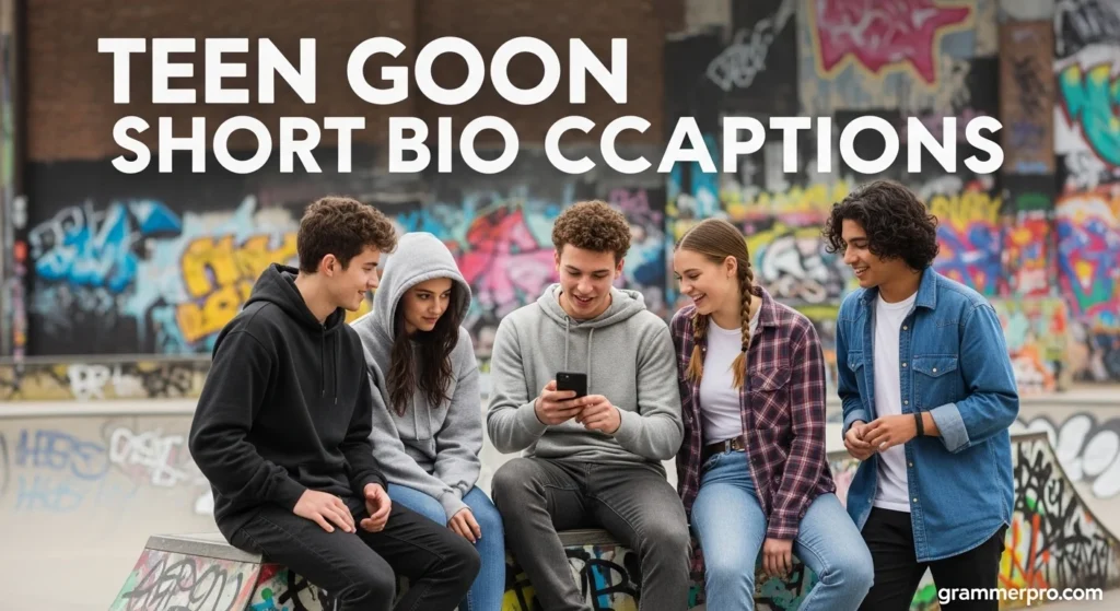 Teen Goon Short Bio Captions