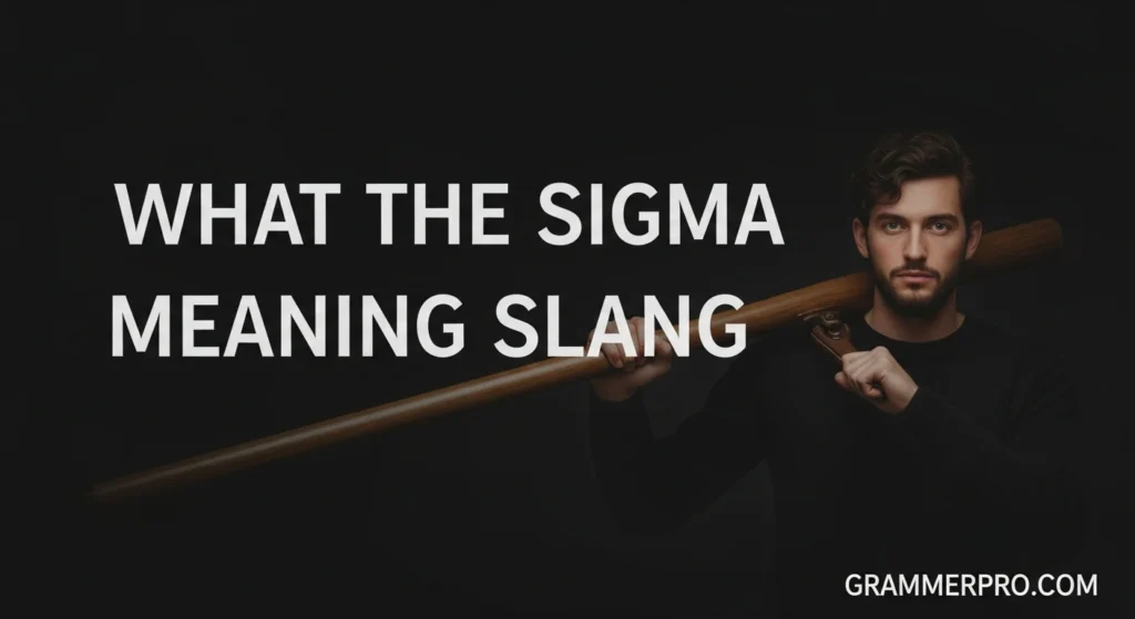 What the Sigma Meaning Slang