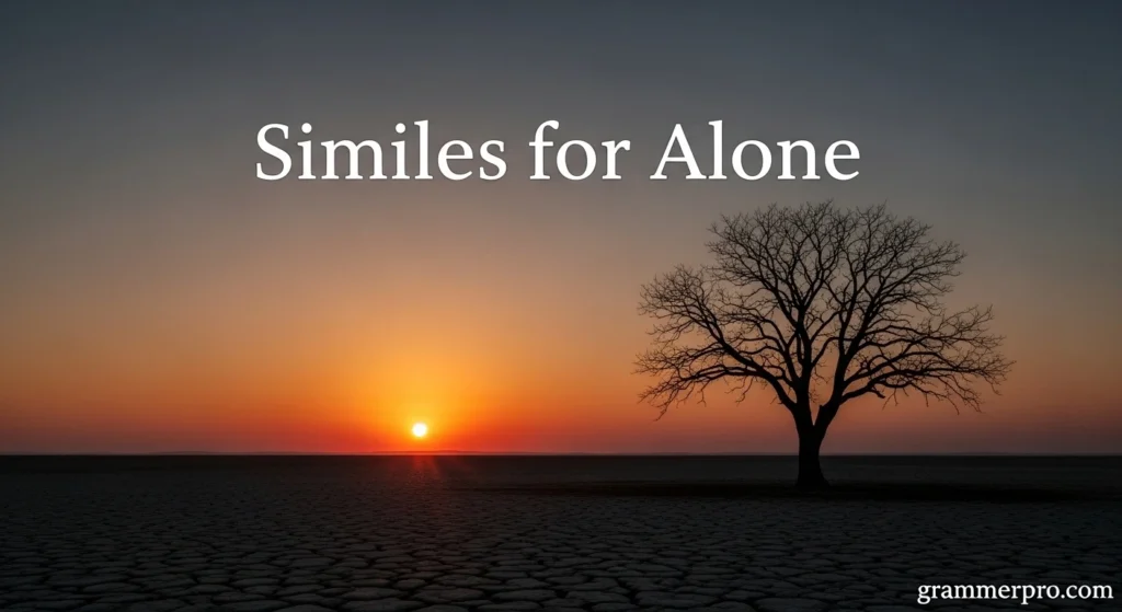 Similes for Alone