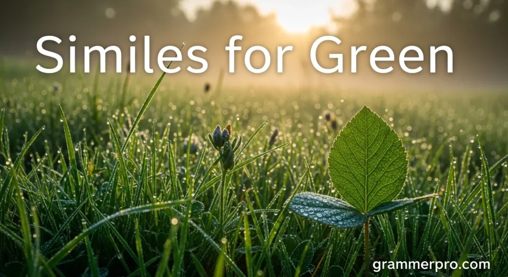 Similes for Green