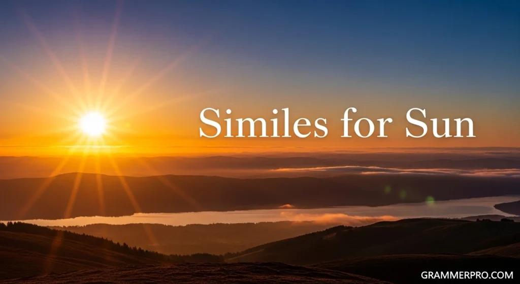 Similes for Sun