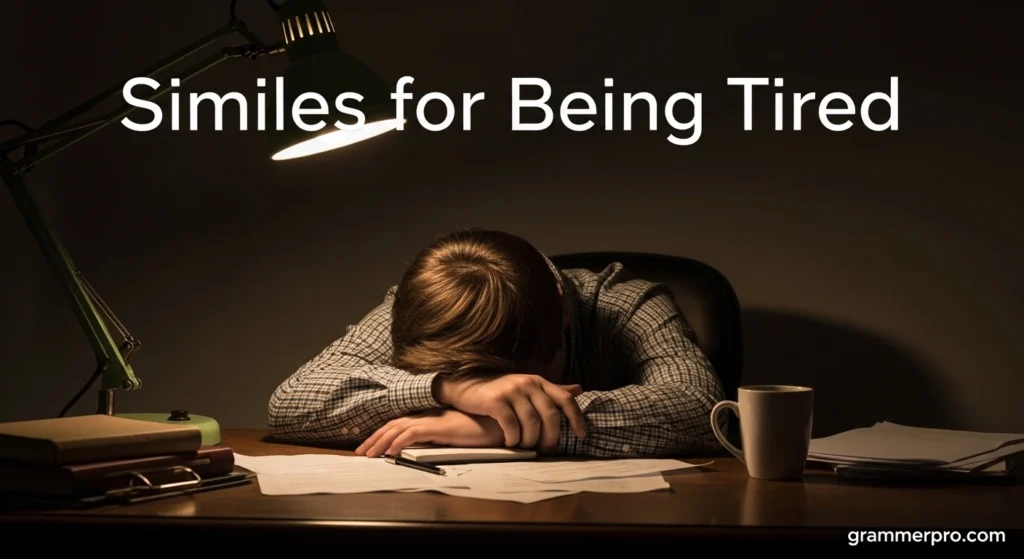 Similes for Being Tired