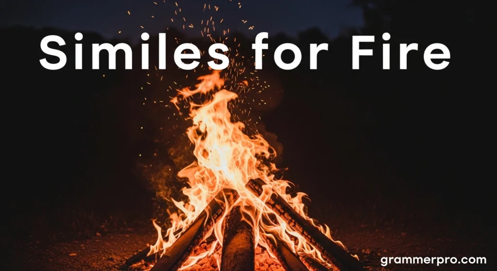 Similes for Fire