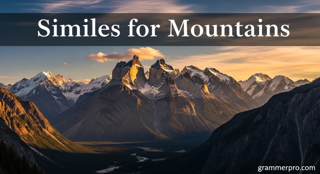 Similes for Mountains