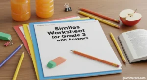 Similes Worksheet for Grade 3 with Answers